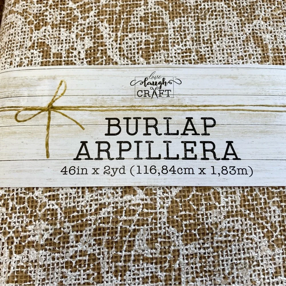 Craft Project Jute Burlap Floral Roll 12in x 3yd Bundle Set Tan Brown 46in X 2yd